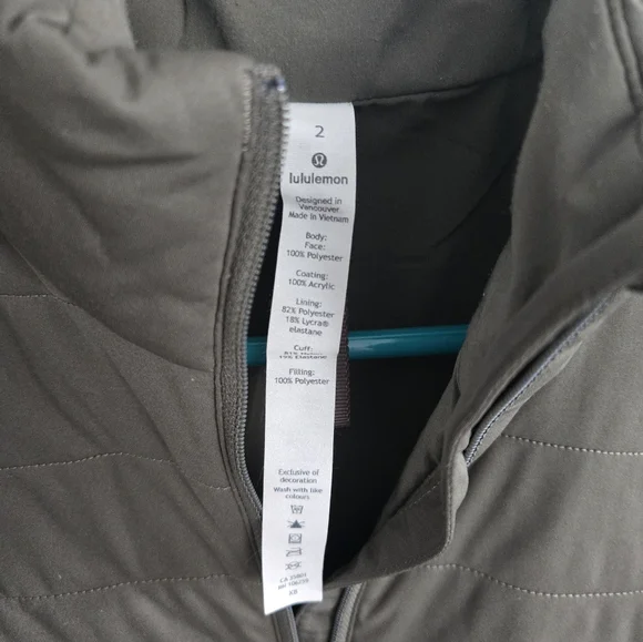 Olive Quilted Jacket - Picture 2 of 2